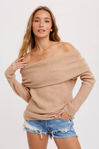 Latte Knit Dolman Tunic - Rose & Olivia Boutique