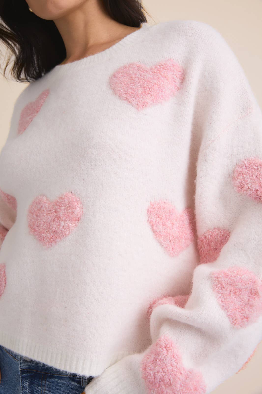 Love You More Heart Sweater - Rose & Olivia Boutique