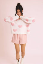 Love You More Heart Sweater - Rose & Olivia Boutique