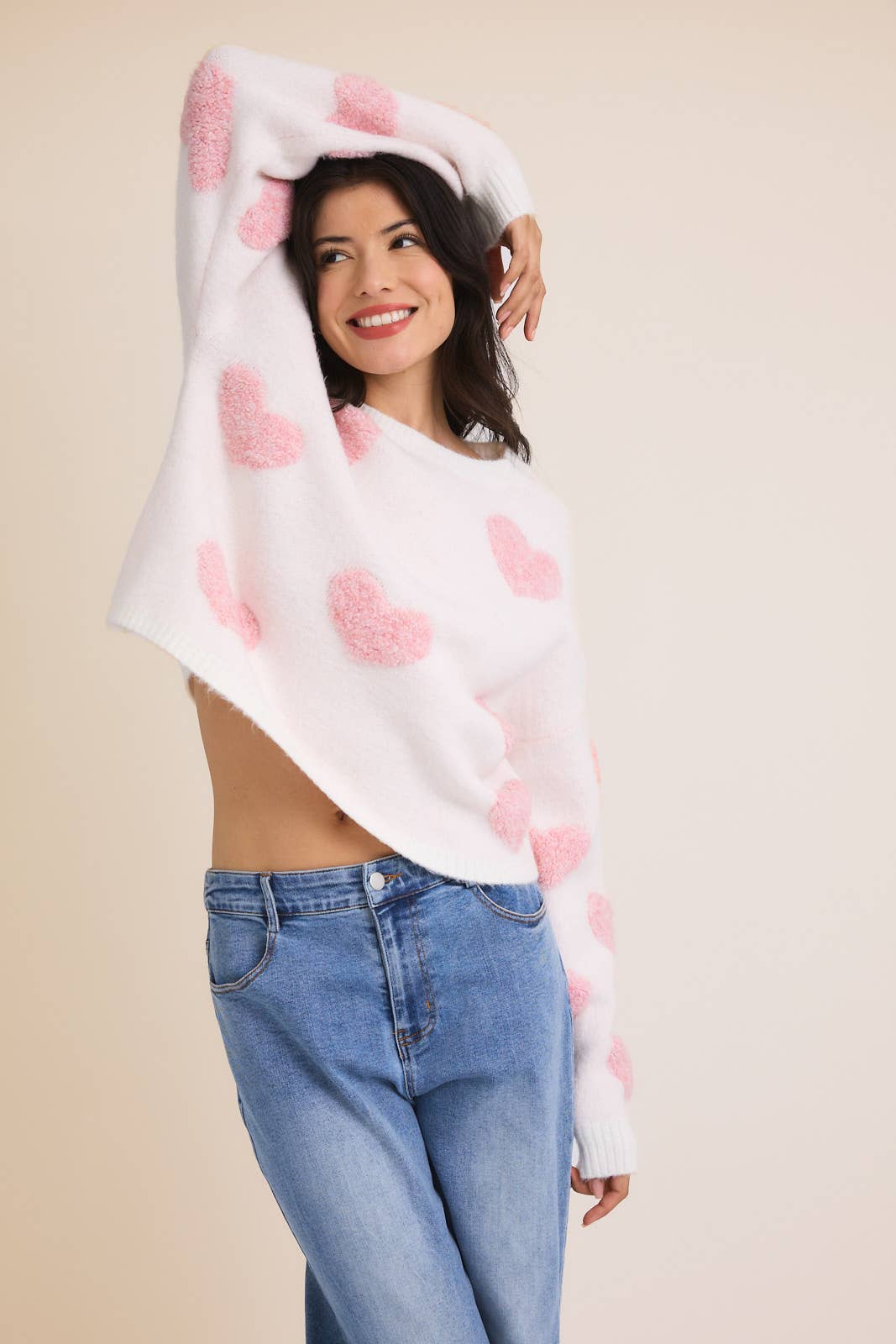 Love You More Heart Sweater - Rose & Olivia Boutique