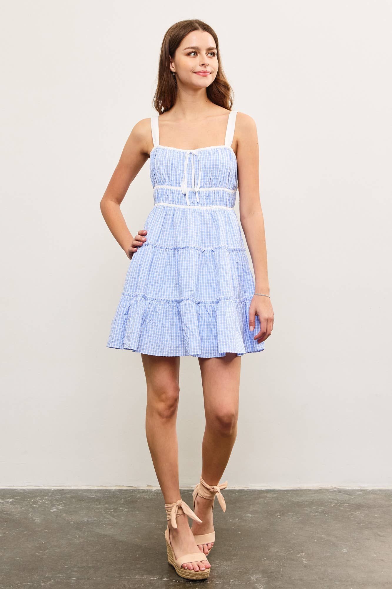 Maddie Ruffle Plaid Dress - Rose & Olivia Boutique