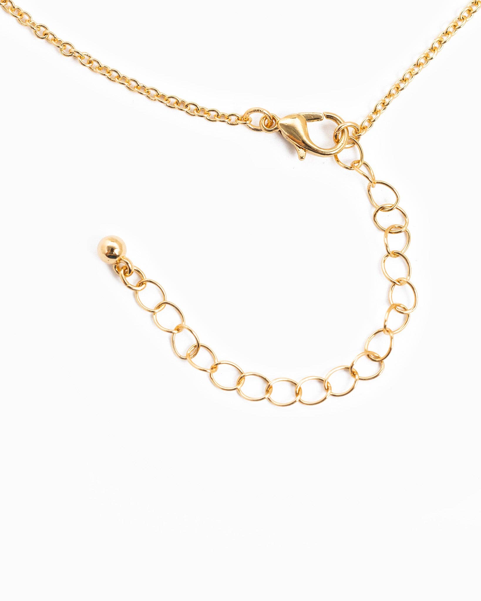 Marie Dainty Stone & Pearl Flower Charm Necklace - Rose & Olivia Boutique