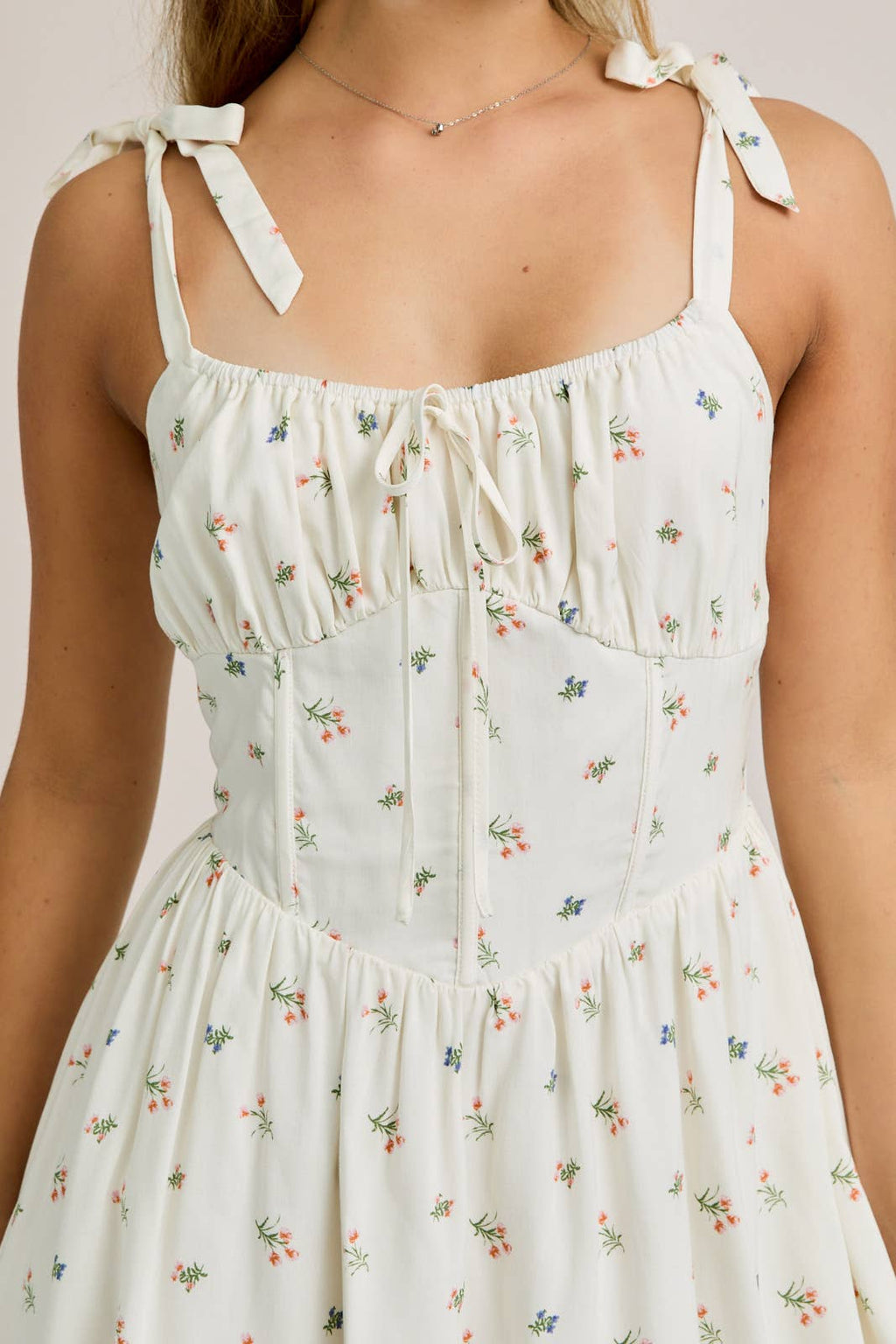 MILLIE BUSTIER FLORAL MINI DRESS - Rose & Olivia Boutique