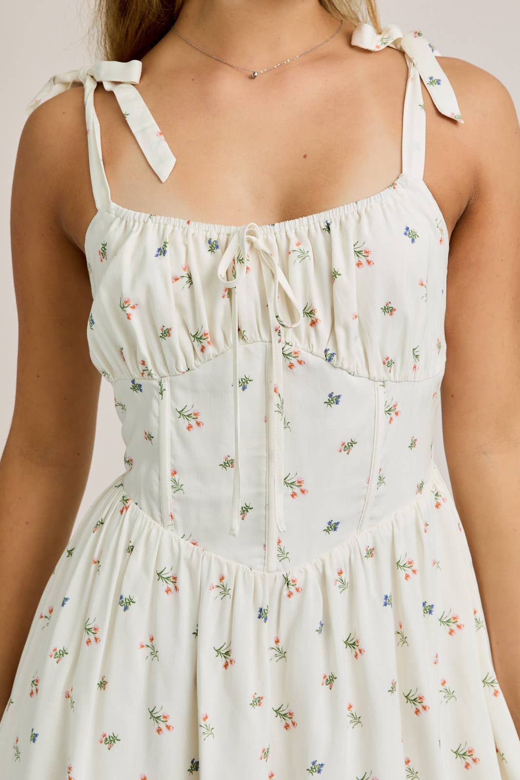 MILLIE BUSTIER FLORAL MINI DRESS - Rose & Olivia Boutique