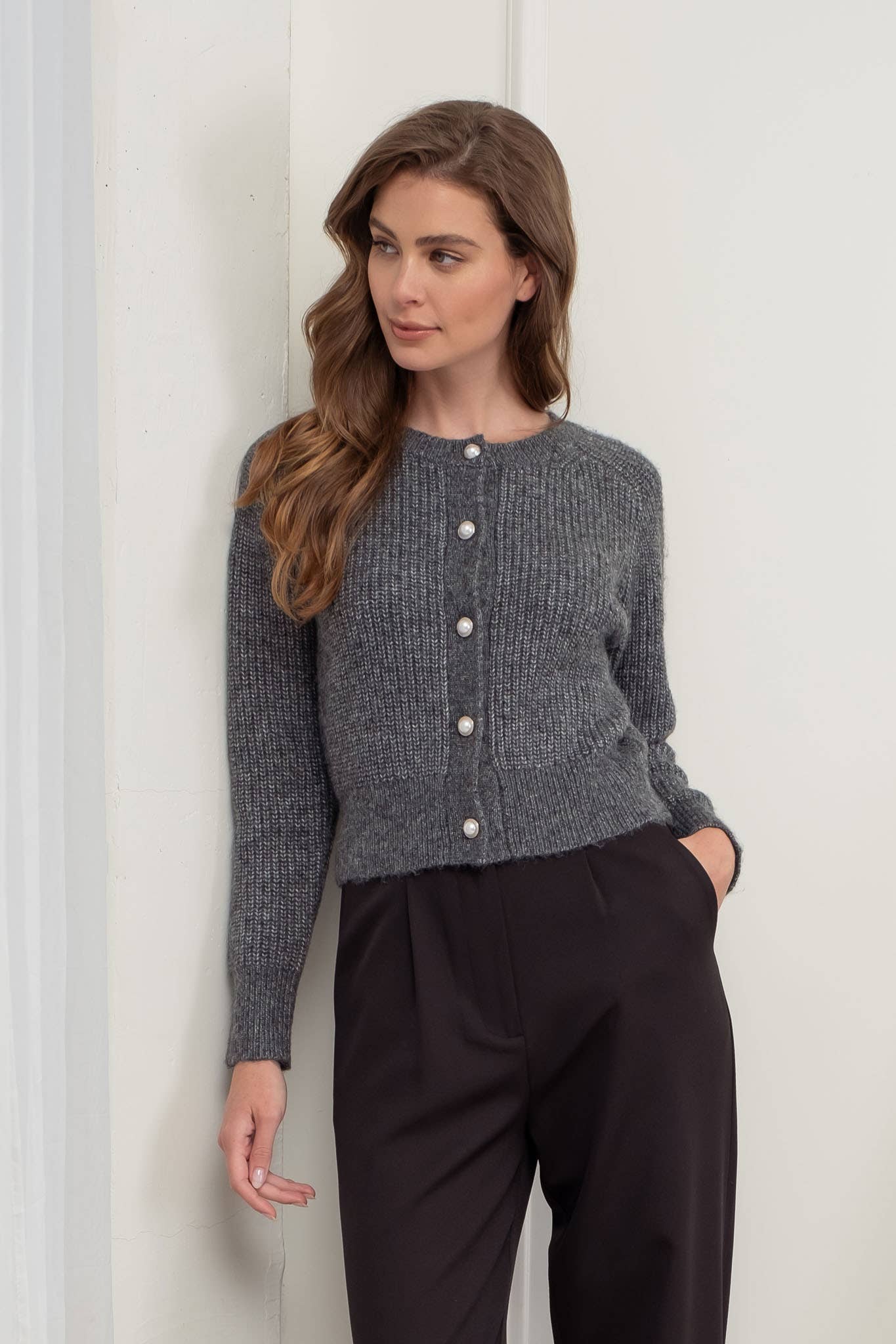 Pearl Cardigan - Rose & Olivia Boutique