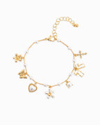 Pearl Flower Charm Bracelet - Rose & Olivia Boutique