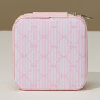 Pink Bow Monogram Print Jewelry Box - Rose & Olivia Boutique