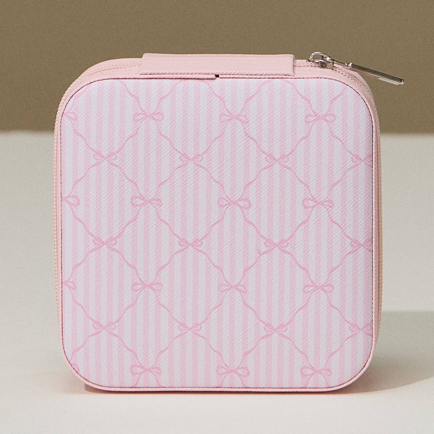 Pink Bow Monogram Print Jewelry Box - Rose & Olivia Boutique
