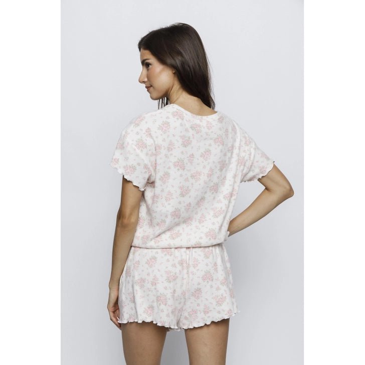 Rose Bouquet Ribbed Lounge Set - Rose & Olivia Boutique