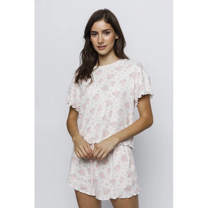 Rose Bouquet Ribbed Lounge Set - Rose & Olivia Boutique