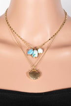 Seaside Layered Charm Necklace - Rose & Olivia Boutique