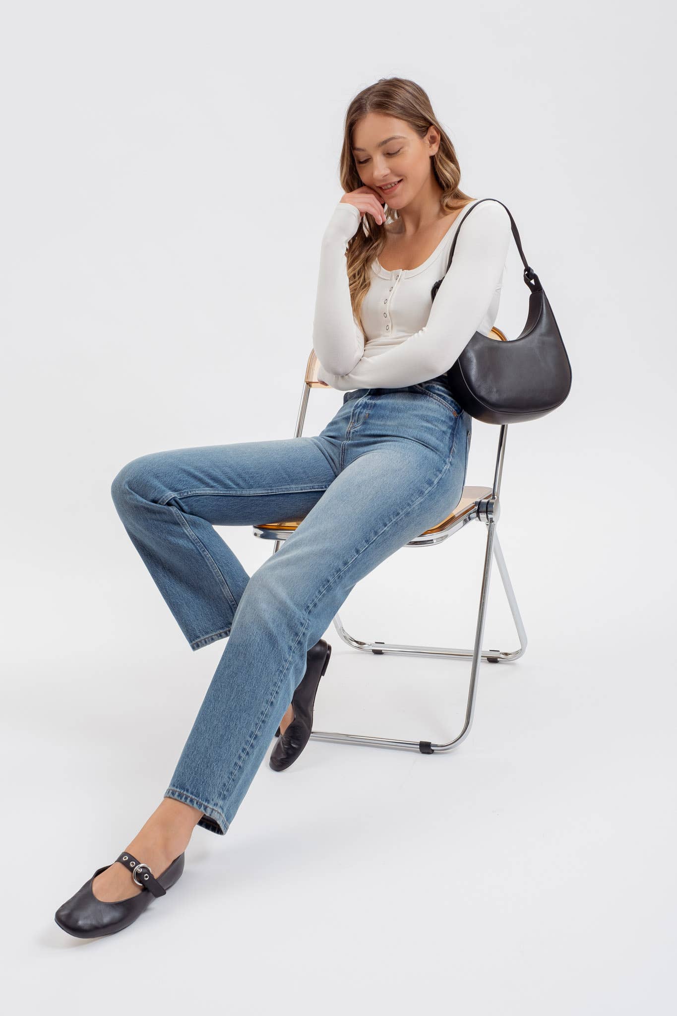 Sophie Henley Top: Ivory - Rose & Olivia Boutique