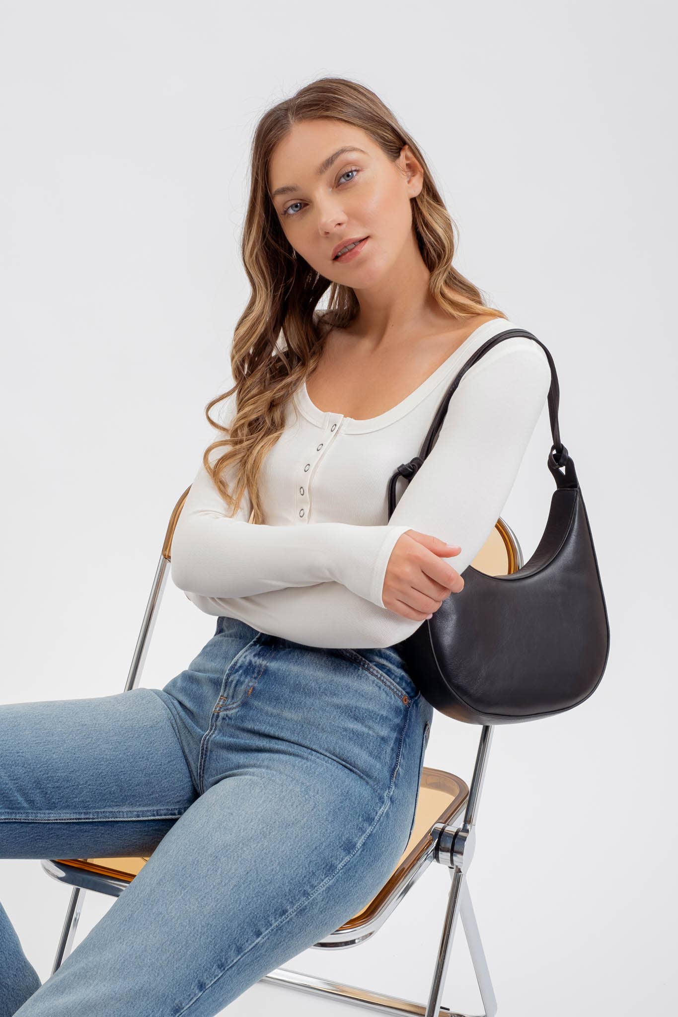 Sophie Henley Top: Ivory - Rose & Olivia Boutique