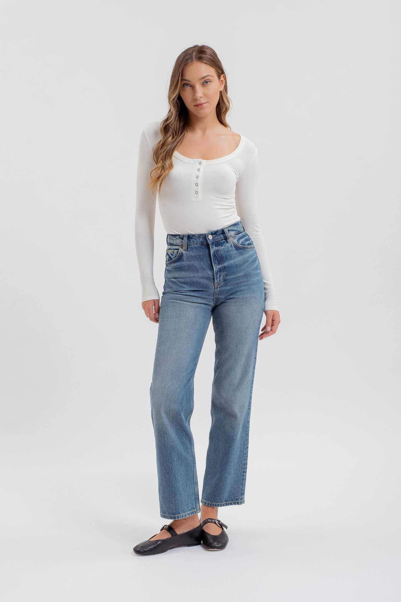 Sophie Henley Top: Ivory - Rose & Olivia Boutique
