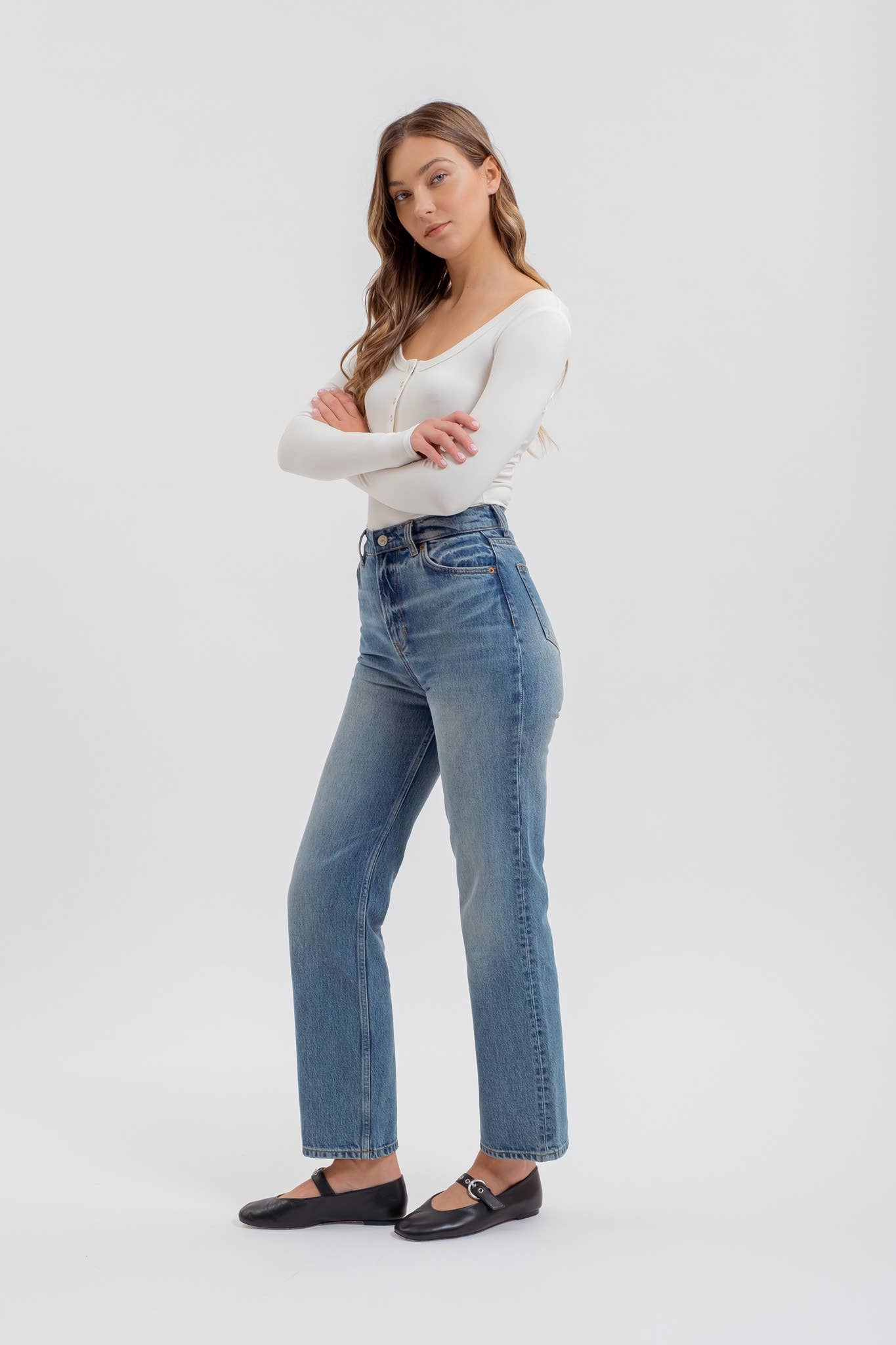 Sophie Henley Top: Ivory - Rose & Olivia Boutique