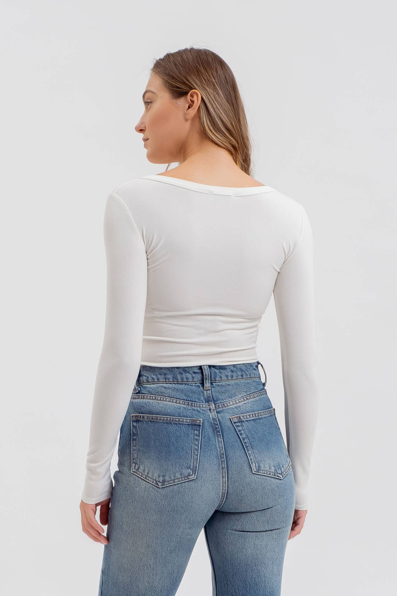 Sophie Henley Top: Ivory - Rose & Olivia Boutique