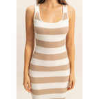 Striped Color Bodycon Maxi Dress - Rose & Olivia Boutique