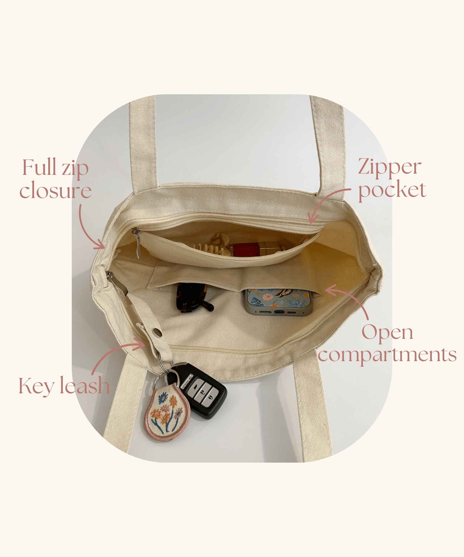 Sugar Plum Tote Bag - Rose & Olivia Boutique