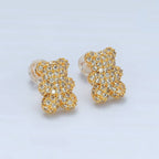 Teddy Bear Stud Earring - Rose & Olivia Boutique
