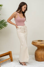 Vintage Pink Knit Tank Top - Rose & Olivia Boutique