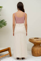 Vintage Pink Knit Tank Top - Rose & Olivia Boutique